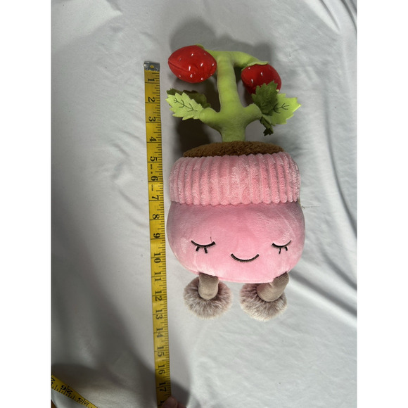 Greenhouse by Russ Strawberry Plant Watering Can Plush Toy Pink NWT - Picture 7 of 7